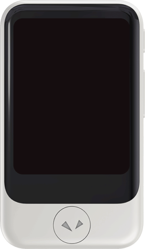 Front view of Pocketalk device.